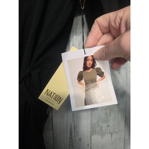 NWT Nation Ltd. Evangeline Puff Sleeve Dress Sz. XL - Picture 9 of 9